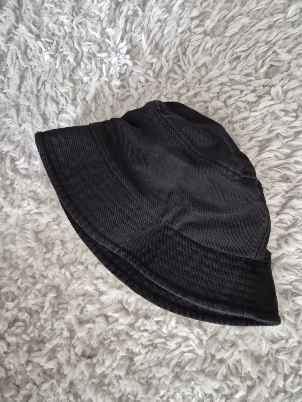 SHEIN Black Cotton Bucket Hat | Y2K Grunge Aesthetic - Picture 5 of 11